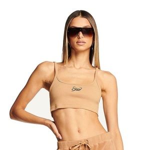 I.AM.GIA Elia Crop Tank in Tan